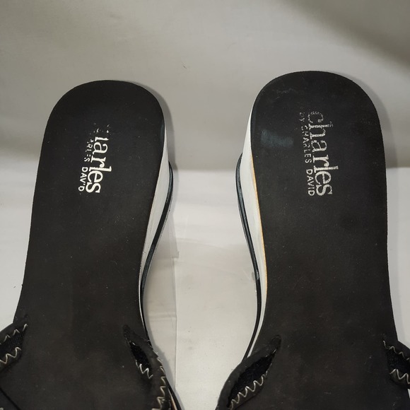 Charles David Neoprene wedge heel Sandals READ see measurements 8.5? - Picture 5 of 11